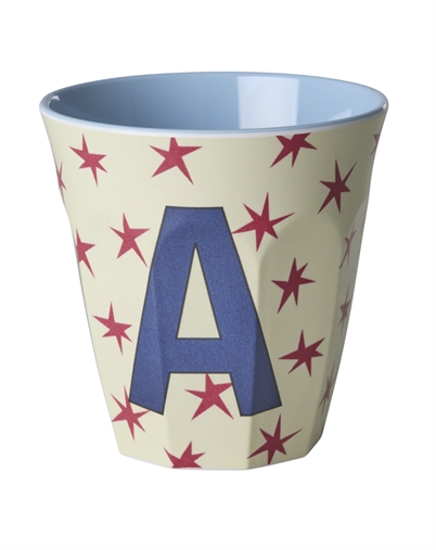 Rice Kids - Mittlerer Alphabet-Becher - A - Stars